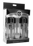 Master Series Maxxx Powerful Nipple Suckers Pair Twist Cap Vacuum Suction Cups BDSM Play