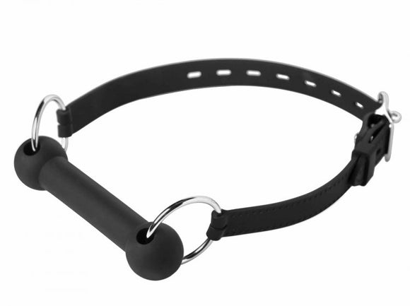Master Series Mr. Ed Lockable Horse Bit Mouth Gag Silicone Strap Fetish Role Play
