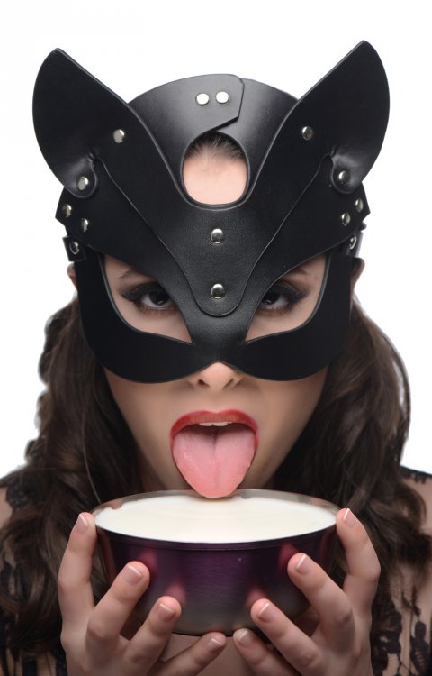 Master Series Naughty Kitty Cat Mask Kinky Leather Fetish Role Play Fantasy BDSM