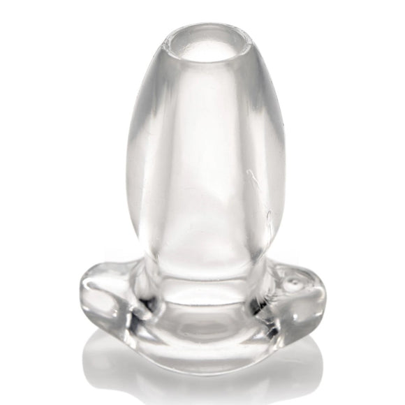 Master Series Peephole Small Butt Plug Clear Hollow Tunnel Open Gape Enema Play Beginners Anal Sex Toy