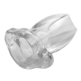 Master Series Peephole Small Butt Plug Clear Hollow Tunnel Open Gape Enema Play Beginners Anal Sex Toy