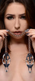 Master Series Sterling Monarch Nipple Vice Clover Style Clamps Chain Sex Fetish BDSM