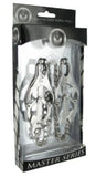 Master Series Sterling Monarch Nipple Vice Clover Style Clamps Chain Sex Fetish BDSM