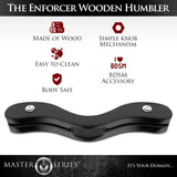 Master Series The Enforcer Black Wooden Humbler Ball Testicle Tug Stretcher CBT Fetish Play