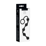 Me You Us Onyx Silicone 5 Anal Beads Black Silicone Ring Pull Butt Plug Unisex Sex Toy