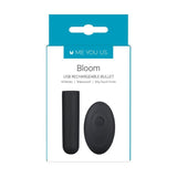 Me You Us Bloom Remote Control USB Rechargeable Black 10 Speed Bullet Vibrator