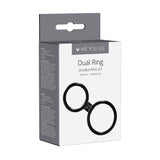 Me You Us Dual Rings Cock & Ball Ring Silicone Erection Scrotum Band