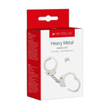 Me You Us Heavy Metal Handcuffs Steel Safety Wrist Restraints Kinky Bondage Play