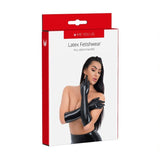 Me You Us Black Latex Full Length Gloves Fetish BDSM Erotic Rubber Wear