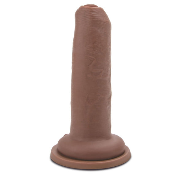 Me You Us Ultra Cock 6 Inch Uncut Dark Skin Dildo Foreskin Uncircumcised Penis