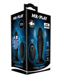 Mr Play Vibrating Black Penis Butt Plug Powerful Remote Control Anal Sex Toy USB
