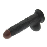 NMC Hoodlum 8.5" Realistic Black Penis Dildo Suction Cup Cock Scrotum Sex Toy