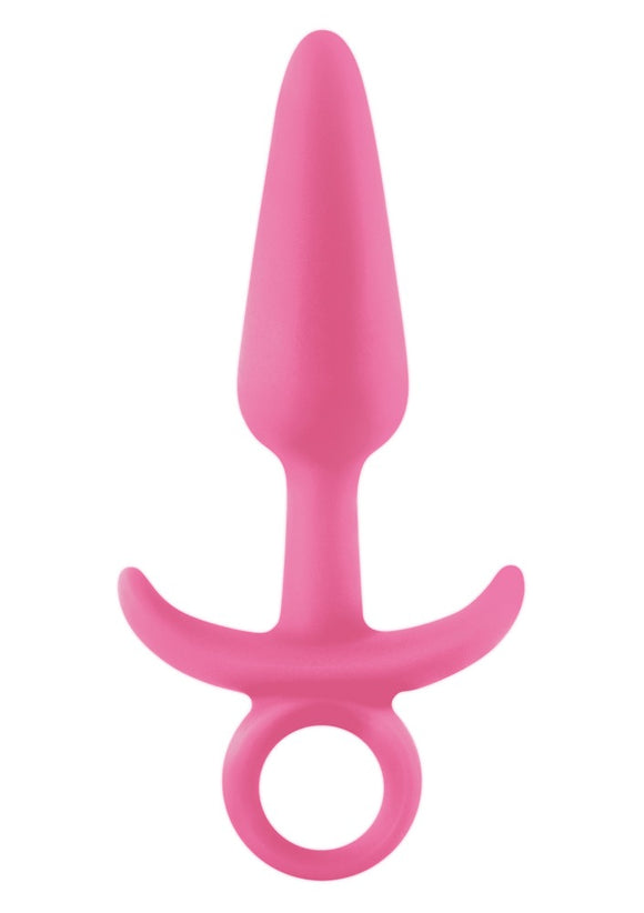 NS Novelties FireFly Prince Glow in the Dark Small Pink Silicone Butt Plug Sex Toy