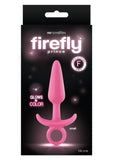 NS Novelties FireFly Prince Glow in the Dark Small Pink Silicone Butt Plug Sex Toy