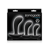 Renegade P Spot Kit Black Prostate Massage Butt Plug Set Mens Anal Probe Sex Toy