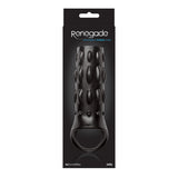 Renegade Reversible Power 6" Penis Sleeve Cage Black Ribbed Stretchy Cock Sheath