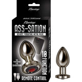 Nasstoys Ass-Sation Black Metal Remote Control Vibrating Butt Plug USB Anal Vibe Sex Toy