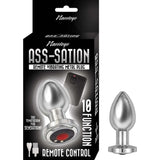 Nasstoys Ass-Sation Silver Metal Remote Control Vibrating Butt Plug USB Anal Vibe Sex Toy