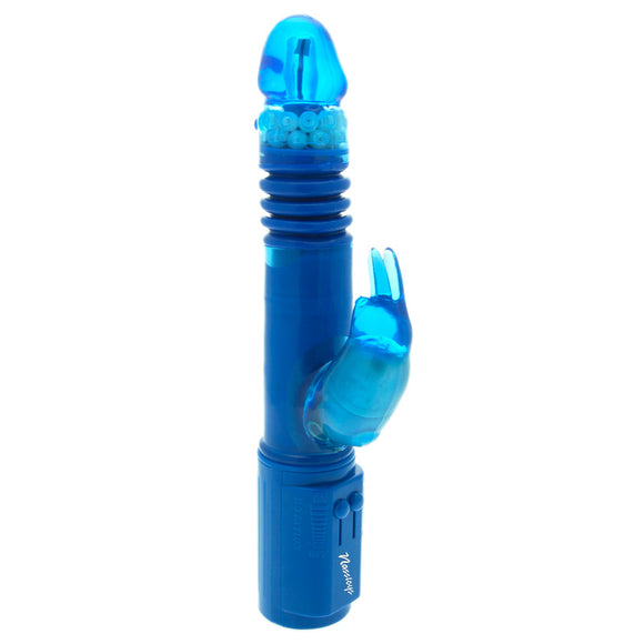 Nasstoys Deep Stroker Rabbit Blue Vibrator Rotator Bunny Bead Shaft Fun Sex Toy