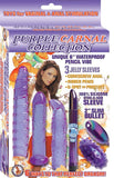 Nasstoys Purple Carnal Collection Pencil Vibrator Jelly Sleeve Egg Bullet Set