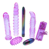 Nasstoys Purple Carnal Collection Pencil Vibrator Jelly Sleeve Egg Bullet Set