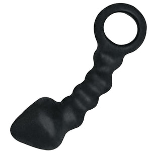 Nasstoys Ram Anal Trainer #3 Black Silicone Beads Waterproof Butt Plug Ring Pull Gay Sex Toy