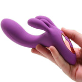 Nasstoys Vibes of New York Triple Tickler Massager Purple Bunny Rabbit G Spot Vibrator Toy