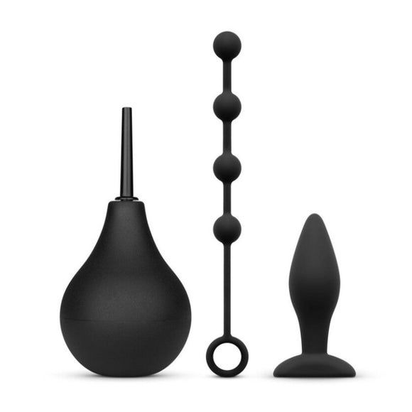 Nexus Anal Beginner Kit Douche Small Silicone Butt Plug Beads Starter Set