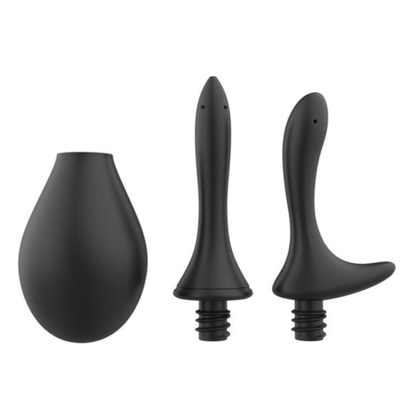 Nexus Anal Douche Set Silicone Tip Prostate Nozzle Bulb Cleanser Wash Clyster