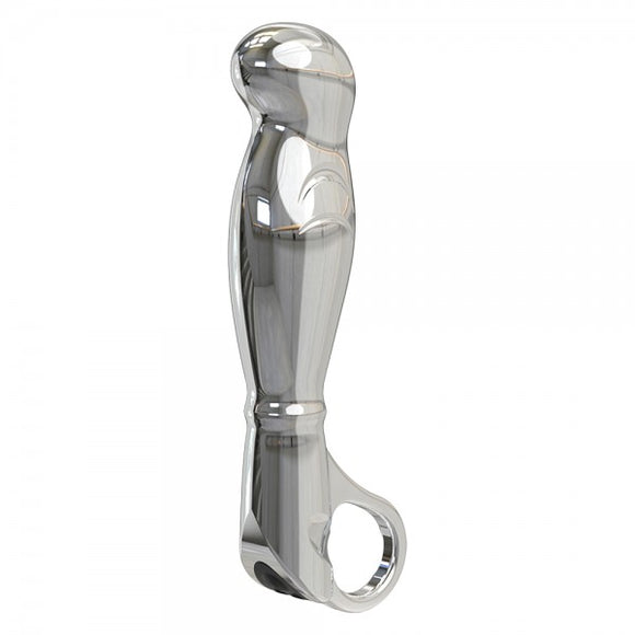 Nexus Fortis Aluminium Vibrating Prostate Massager Silver P-Spot Anal Vibrator