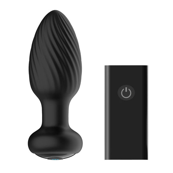 Nexus Tornado Rotating Vibrating Butt Plug Small Rechargeable Remote Control Anal Sex Toy