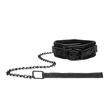 Ouch! Luxury Collar Leash Faux Leather Neck Restraint Bondage Play