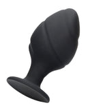 Ouch! Swirled Butt Plug Set Black Silicone 3 Size Anal Training Safe Beginners Kit