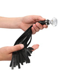 Ouch! Diamond Studded Flogger Faux Leather Whip Glam BDSM Fetish Kink Play