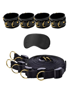 Ouch! Bed Bindings Restraint System Soft Bondage Cuffs Tethers Set Fetish Play