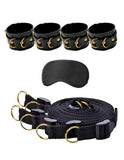 Ouch! Bed Bindings Restraint System Soft Bondage Cuffs Tethers Set Fetish Play
