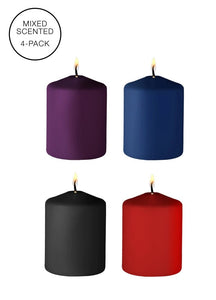 Ouch! Mixed Scented Tease Candles Massage Drip Relaxation (4 Pack)