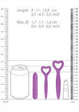 Ouch! Purple Silicone Vaginal Dilator Set Vaginismus Kegel Muscle Size Sex Training Kit