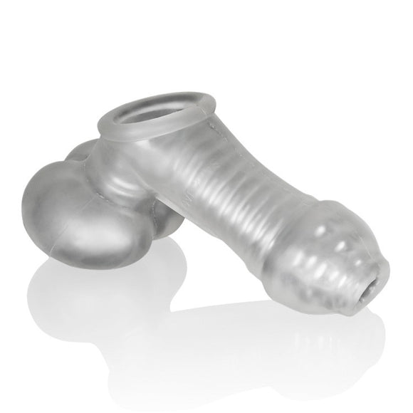 Oxballs Sackjack Clear Jackoff Jerk Sheath Penis Testicle Sleeve Masturbation Stroker Clear Frost