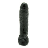 Basix 10 Inch Fat Boy Black Rubber Dildo Realistic Penis Life Size Cock Sex Toy