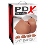 PDX Plus 360° Banger Sex Position Realistic Masturbator Brown Skin Pussy Anal Sex Toy