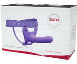 Perfect Fit Zoro Purple Strap-On Dildo Elastic Waistband Comfort Unisex Harness
