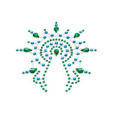 Petits Joujoux Gloria Adhesive Rhinestone Body Jewellery Sticker Set Turquoise Gem Decoration