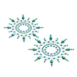 Petits Joujoux Gloria Adhesive Rhinestone Body Jewellery Sticker Set Turquoise Gem Decoration