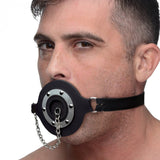 Master Series Pie Hole Silicone Feeding Gag with Plug Force Feed Fetish BDSM Bondage Play