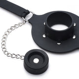 Master Series Pie Hole Silicone Feeding Gag with Plug Force Feed Fetish BDSM Bondage Play