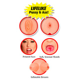 Pipedream PDX Extreme Brooke Le Hook Love Doll Life Size Inflatable Realistic Tight Pussy Huge Breasts Female Sex Toy Model