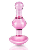 Icicles No.75 Glass Pink Heart Butt Plug Luxury Hot Cold Crystal Erotic Anal Sex Toy