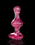 Icicles No.75 Glass Pink Heart Butt Plug Luxury Hot Cold Crystal Erotic Anal Sex Toy