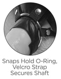 King Cock 11" Two Cocks One Hole Hollow Strap-On Dildo Suspender System